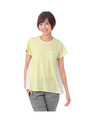 メッシュ切り替えボーダーTシャツ/ネイビー(393)