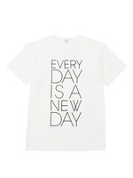 メッセージプリントTシャツ/ライトグレー(011)