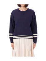 ラインジャカードニット/ダークグレー(013)