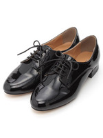 レースアップフラットシューズ/ホワイト