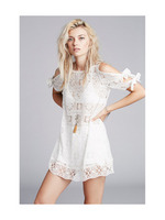 レースノースリーブワンピース/アイボリー(004)