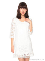 レースワンピース/ピンク