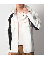 ロゴ&配色ブルゾン/アイボリー(004)