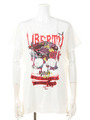 ロックスカルプリントT（UNISEX）/ブラック