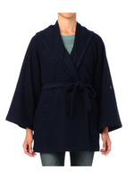 圧縮ジャージフード付きジャケット/ネイビー系(093)