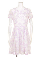 花柄ワンピース/ネイビー