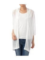 透かしニットトッパーカーディガン/ホワイト(003)