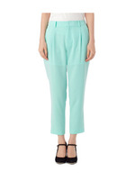 八分丈ペグトップパンツ/ベージュ系