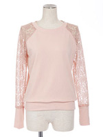Lacesleevesweat/PINK