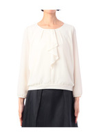 ジョーゼットフリルカットソー/ベビーピンク(071)