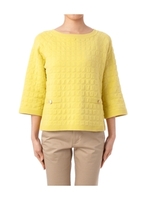 スクエアふくれジャカードプルオーバー/イエロー系(032)